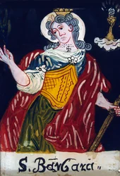 Svatá Barbora, křesťanská panna mučednice, 19. století