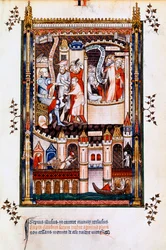 St Denis, St Rusticus a St Eleutherius ve vězení, 1317