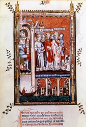 St Denis je zobrazen mučedníky, 1317