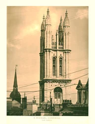 St Michael, Cornhill, The Tower, polovina konce 19. století.