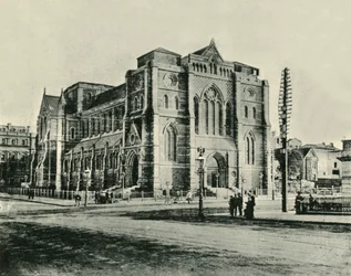 Katedrála St. Pauls, Melbourne, 1901.
