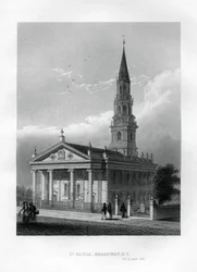 Kaple svatého Pavla, Broadway, New York, 1855
