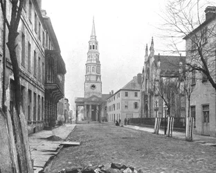 Kostel St Philips, Charleston, Jižní Karolína, USA, c1900.