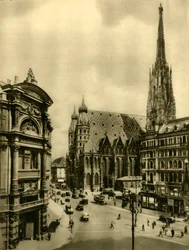 Katedrála svatého Štěpána, Vídeň, Rakousko, c1935.