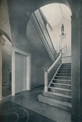 Schodiště a hala Finella od architekta Raymonda McGratha 1903-1977, 1930