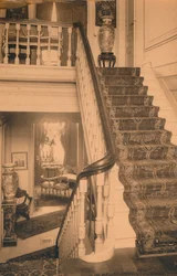 Schodiště na kubánském velvyslanectví v Bruselu, Belgie, 1927.