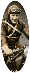 Stanley Woods 1903-1993, irský motocyklový závodník, 1935