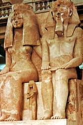 Socha, Amenophis III, Egypt, 18. dynastie
