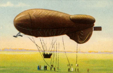Zjednodušený balon s košem, 1918, 1932.