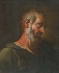 Studie hlavy - poprsí - apoštola