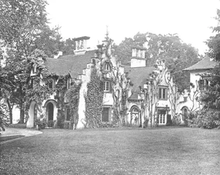 Sunnyside, domov Washingtona Irvinga, poblíž Tarrytown, stát New York, USA, c1900.