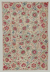 Suzani: závěs nebo přehoz, asi 1800.