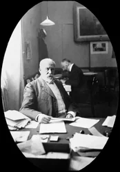 Švýcarský federální Gustave Ador (černobílá fotografie)