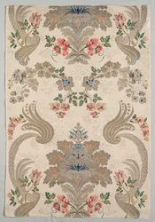 Taffeta, brokát, 1700-1750.
