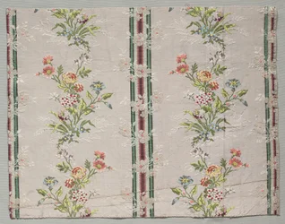 Taffeta, brokát, c. 1790.