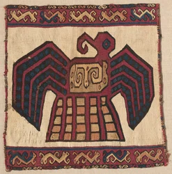 Tapiserie čtvercový panel, c. 700-1100.