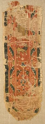 Textilní fragment, byzantský, 8.-9. století.