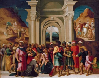 Klanění tří králů, c1530