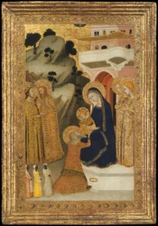 Klanění tří králů, ca. 1340-43.