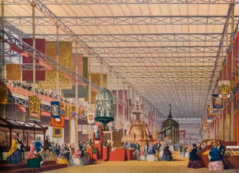 Britská loď na velké výstavě v roce 1851, The Crystal Palace, c1854