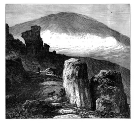 Brocken nebo Blocksberg, pohoří Harz, Německo, c1890
