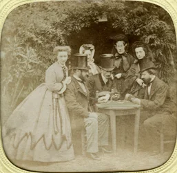 Karetní hra, c1850