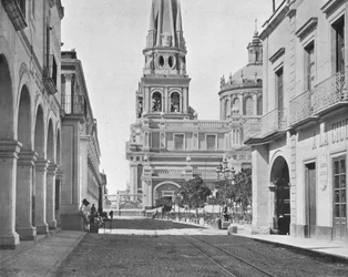 Katedrála v Guadalajara, Mexiko, c1900.