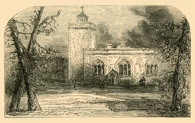 Kostel svatého Petra na Tower Green, c1872.