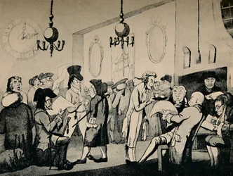 Kavárna v Lloyds, 1798, 1928