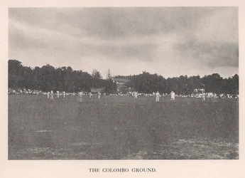 Kriketové hřiště Colombo, Cejlon, 1912.