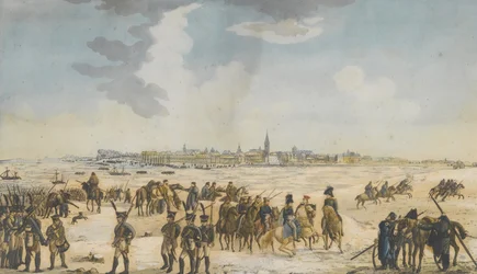 Překročení Rýna poblíž Düsseldorfu ruskou armádou, 13. ledna 1814, 1814