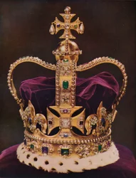 Koruna Anglie, St Edwards Crown, c1937