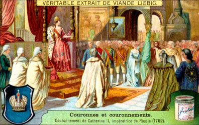 Korunovace Kateřiny II., ruské carevny, v roce 1762, kolem 1900