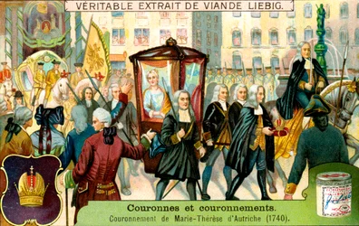 Korunovace Marie Terezie Rakouské v roce 1740, kolem roku 1900