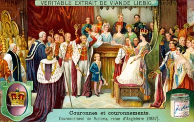 Korunovace Viktorie, královny Anglie, v roce 1837, kolem roku 1900