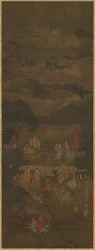 Promluva Vimalakirti a Manjusri, 16.-17. století.