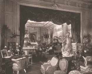 Přijímací místnost v Sandringham House, Norfolk, 1894.
