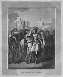 Hrabě z Richmondu zvolil krále po bitvě u Bosworthu, 1838
