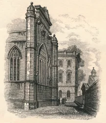 The East End of the College Chapel, Peterhouse, Cambridge 19. století