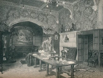 Vstupní hala Stanmore Hall, c1891