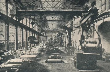 Slévárna ve Swindon Works, c1917