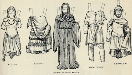 Galerie britského kostýmu: Šaty, které lidé nosili v Norman Times, c1934