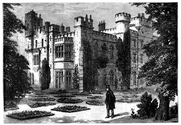 The Garden, Hawarden Castle, Flintshire, Wales, 19. století