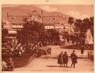 Zahrady a kasino, Nice, 1930.