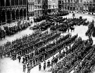 Německá armáda v Bruselu, první světová válka, 1914