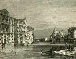 Canal Grande, Benátky, 1890.