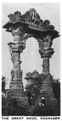 Velký oblouk, Vadnagar, Gujarat, Indie, c1925