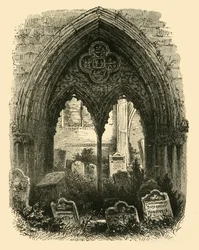 Velký portál, Crowland Abbey, 1898.