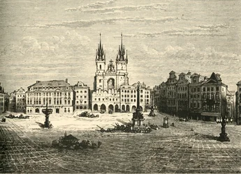 Velké náměstí, Praha, 1890.