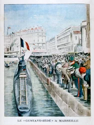 Gustave-Zede přijíždí do Marseille, 1901